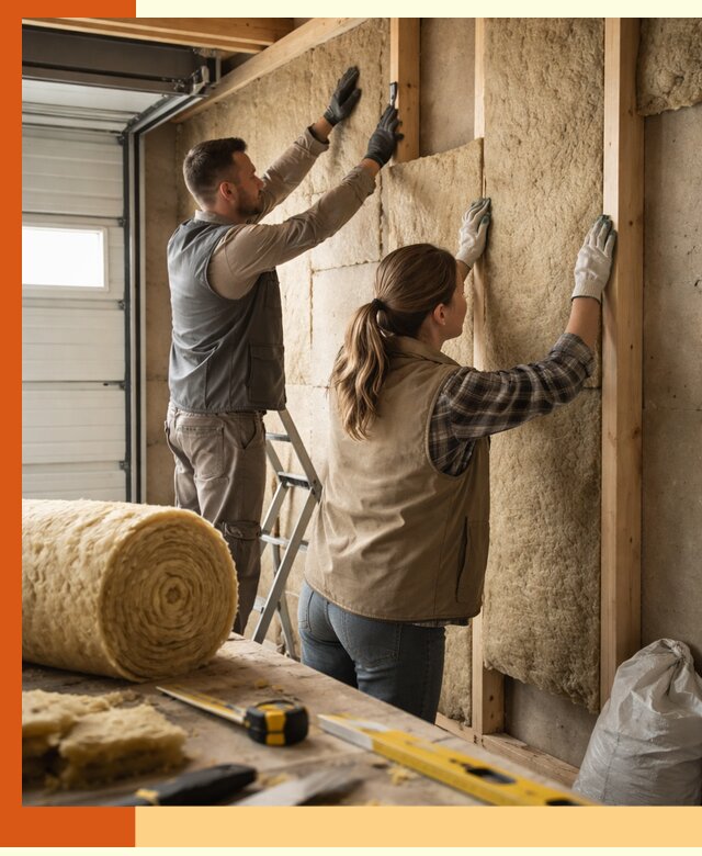Утепление гаража изнутри в Химках: быстро и надежно