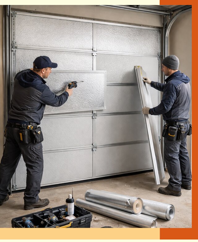 Утепление гаражных ворот в Химках от 8138 руб/м2 — надежно и быстро | ТепломастерХмк