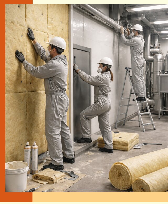 Утепление пищевого цеха под ключ в Химках