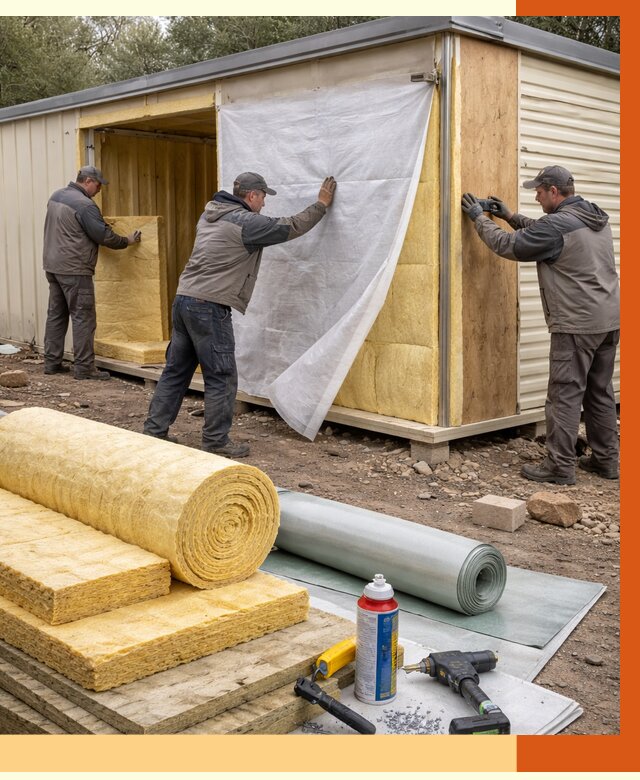 Утепление строительной бытовки в Химках от 12959 руб. под ключ | ТепломастерХмк